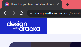 example showing favicon